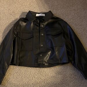 Zara Kids Black Button Down Shirt